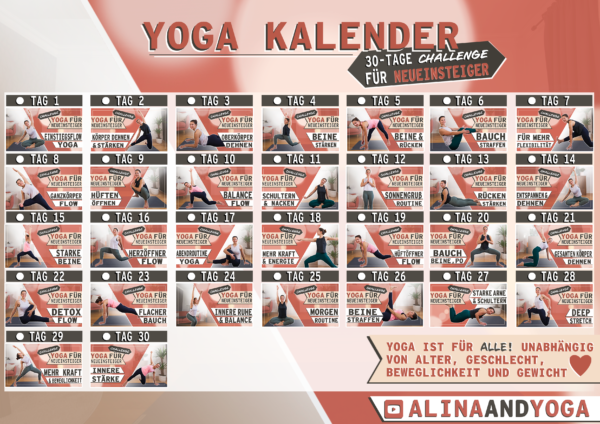 30 Tage Challenge Yoga Neueinsteiger
